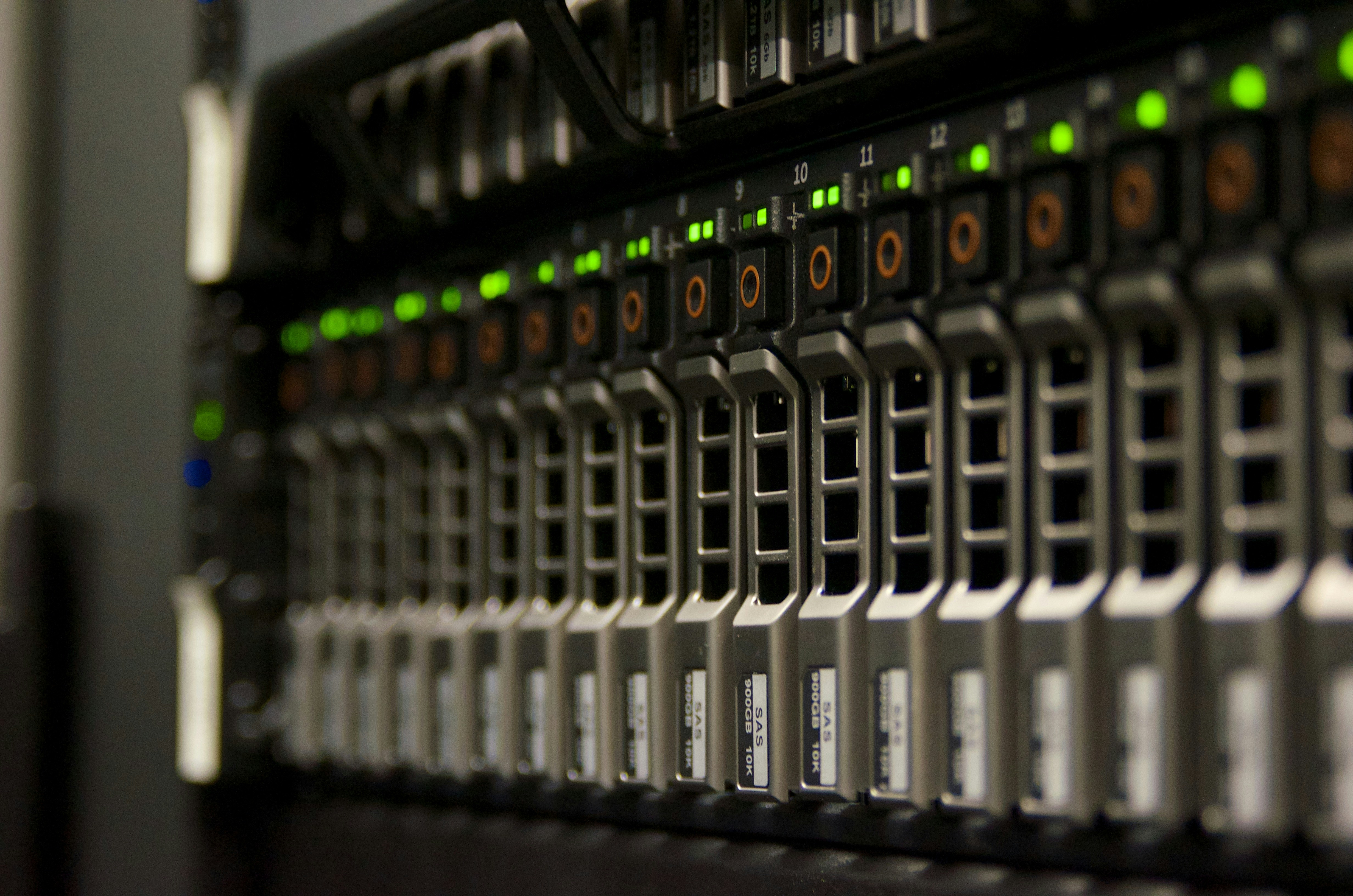 A rack of servers.